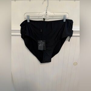 Simply Fit Women's Black High-Waist Bikini Bottom